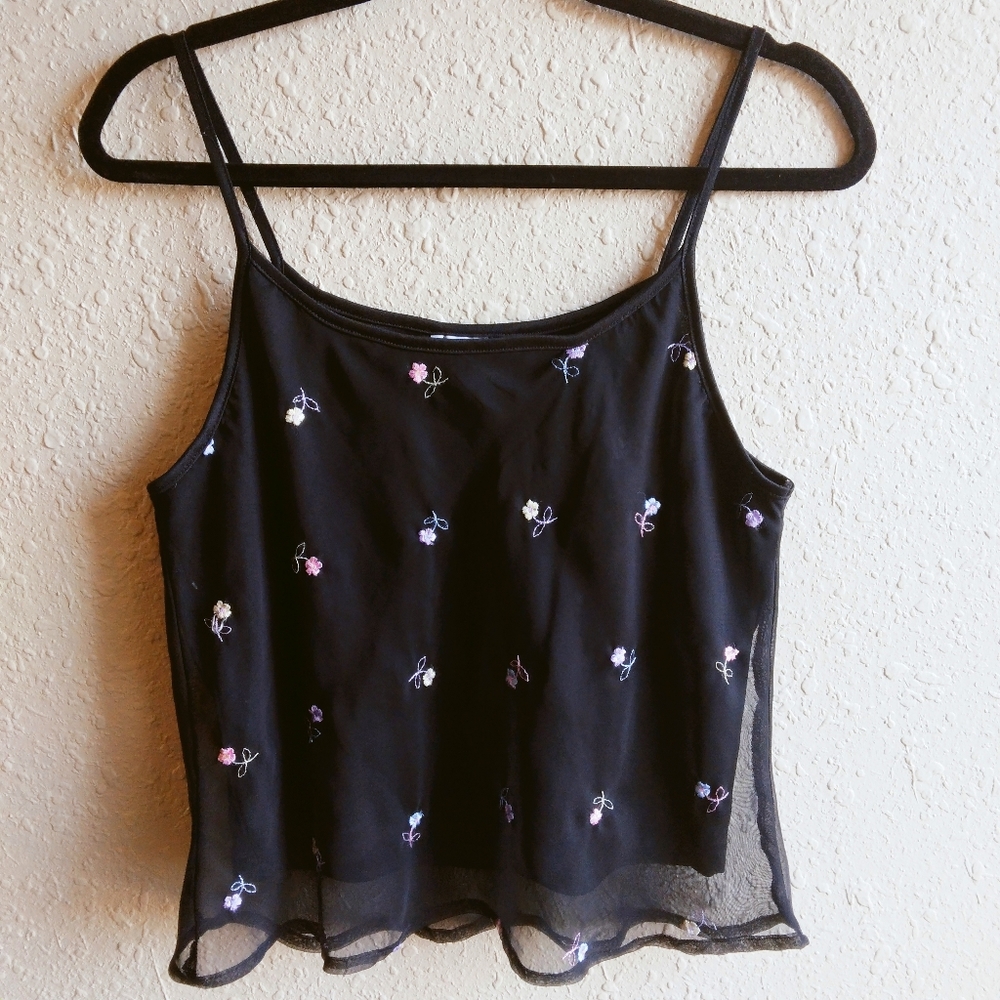 Flower Embroidered top